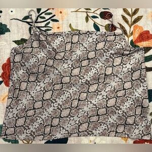 Banana Republic Neutral Snake-Print Reptile Hammock in Brown and Cream